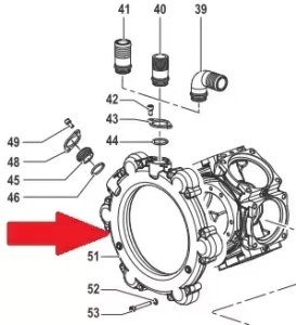 Коллектор насоса BP300 - 1